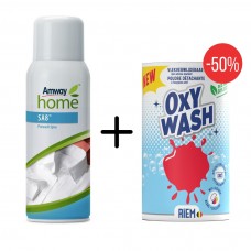 Odplamiacz Amway spray 0,4L+RIEM wybielacz z aktywnym tlenem OXY-WASH -50%!