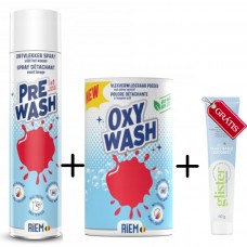 RIEM Odplamiacz 600ml + RIEM Wybielacz 0.5kg + pasta Amway 37ml GRATIS!!!