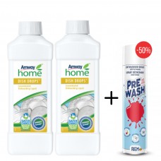 2×Amway Dish Drops Płyn + odplamiacz RIEM 300ml-50%